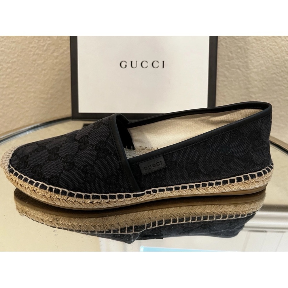 Gucci Black Canvas Espadrilles - Picture 2 of 13